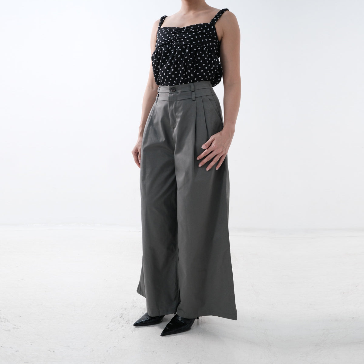 Pantalon large à pinces