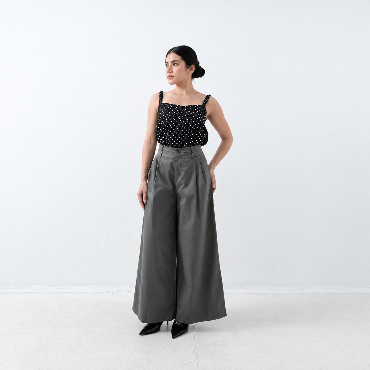 Pantalon large à pinces