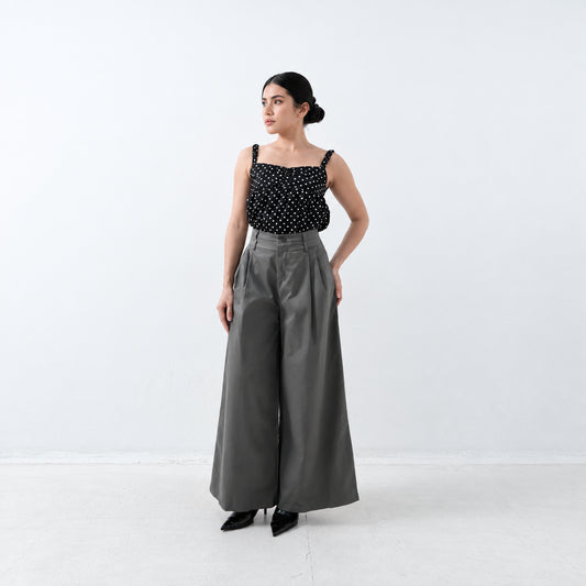 Pantalon large à pinces